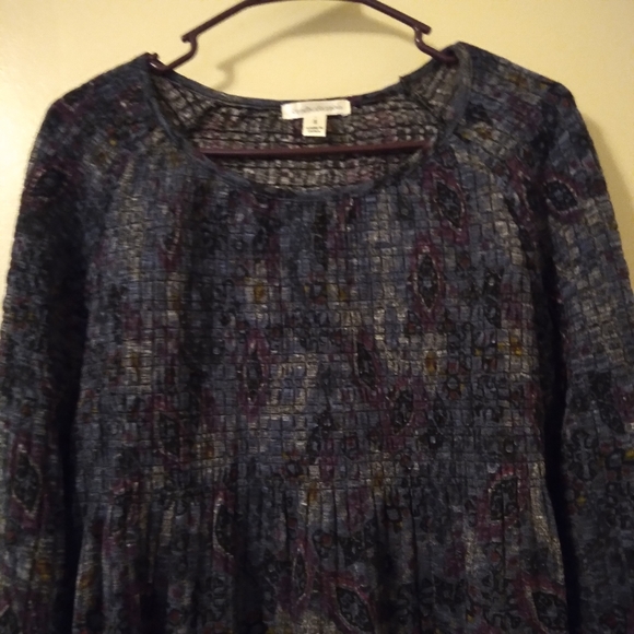 John Paul Richard Dollbaby Smocked Boho Printed T… - Picture 2 of 16